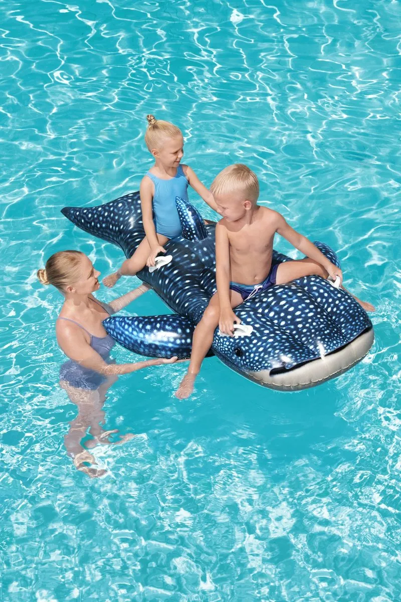 Bestway Walvis Opblaasbaar Matras 193x122cm - Blauw - afbeelding 2 van 6