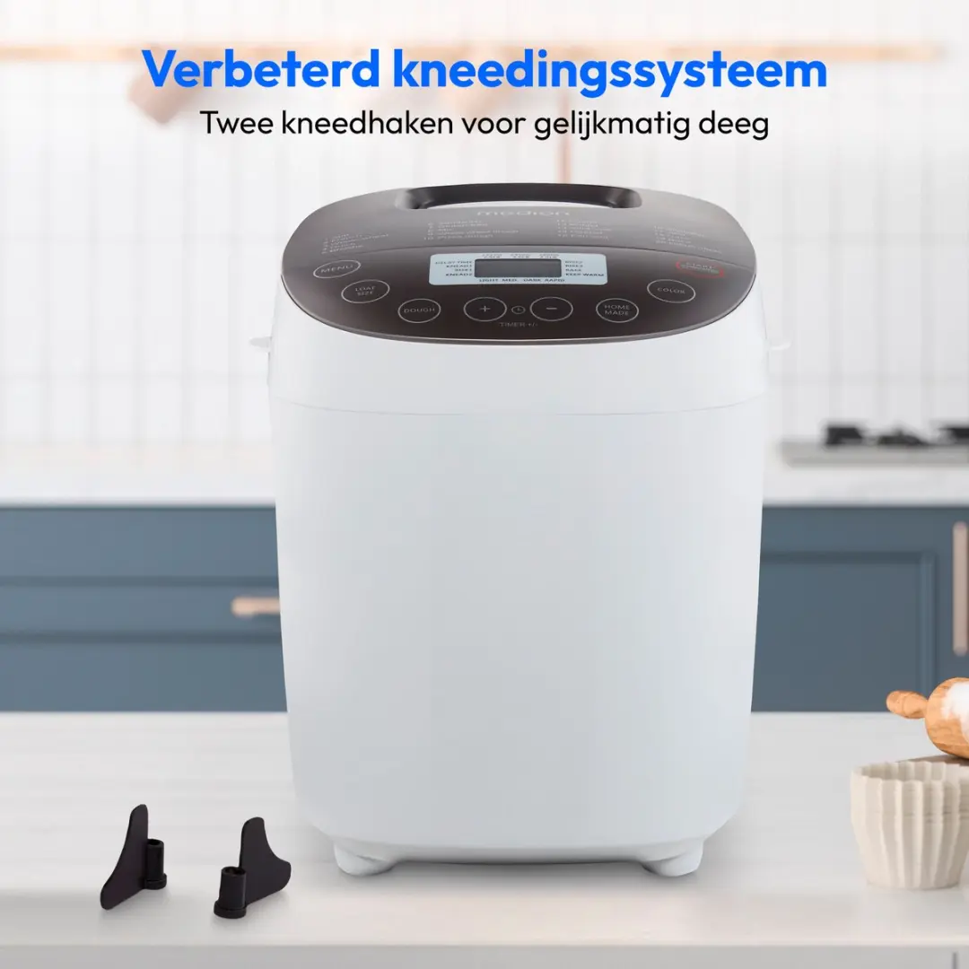 Medion Broodbakmachine MD12040 - 1600g - 20 Programma's - Wit - afbeelding 6 van 6