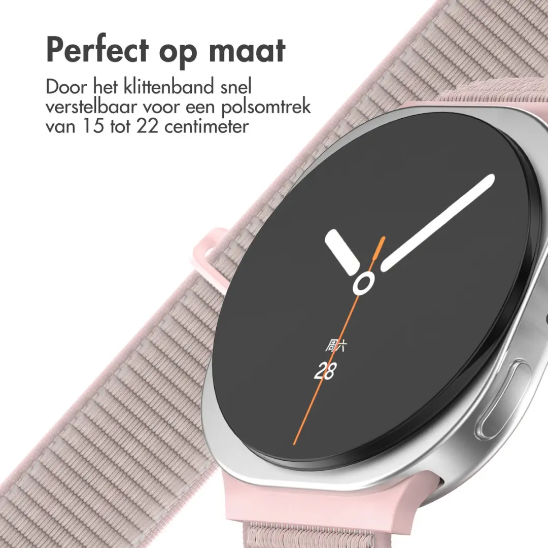 Imoshion Nylon Bandje Samsung Galaxy Watch 8/Classic - Roze