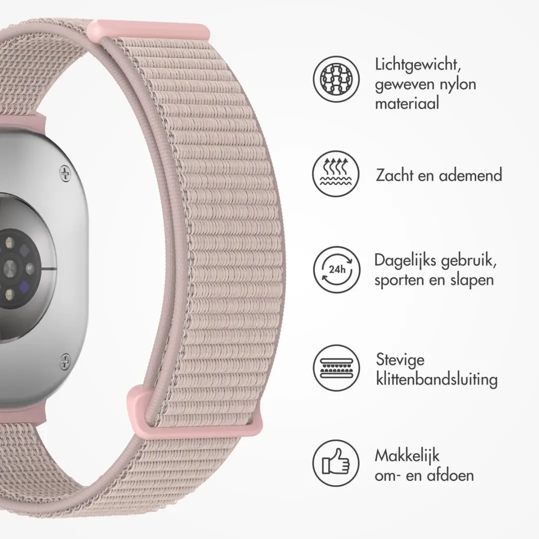 Imoshion Nylon Bandje Samsung Galaxy Watch 8/Classic - Roze