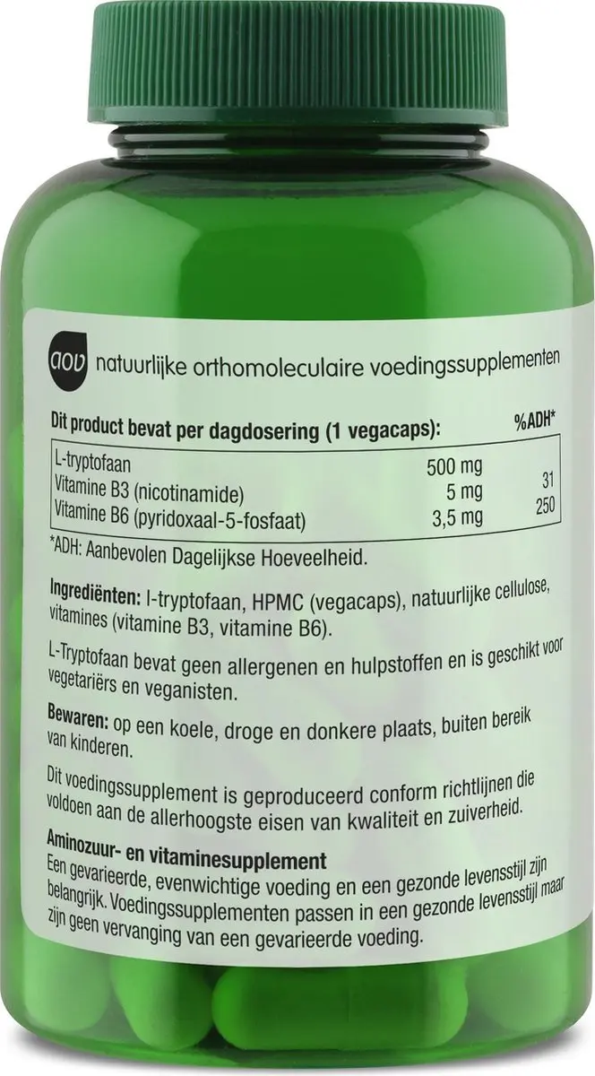 AOV L-Tryptofaan 60 Vegacaps - 500mg