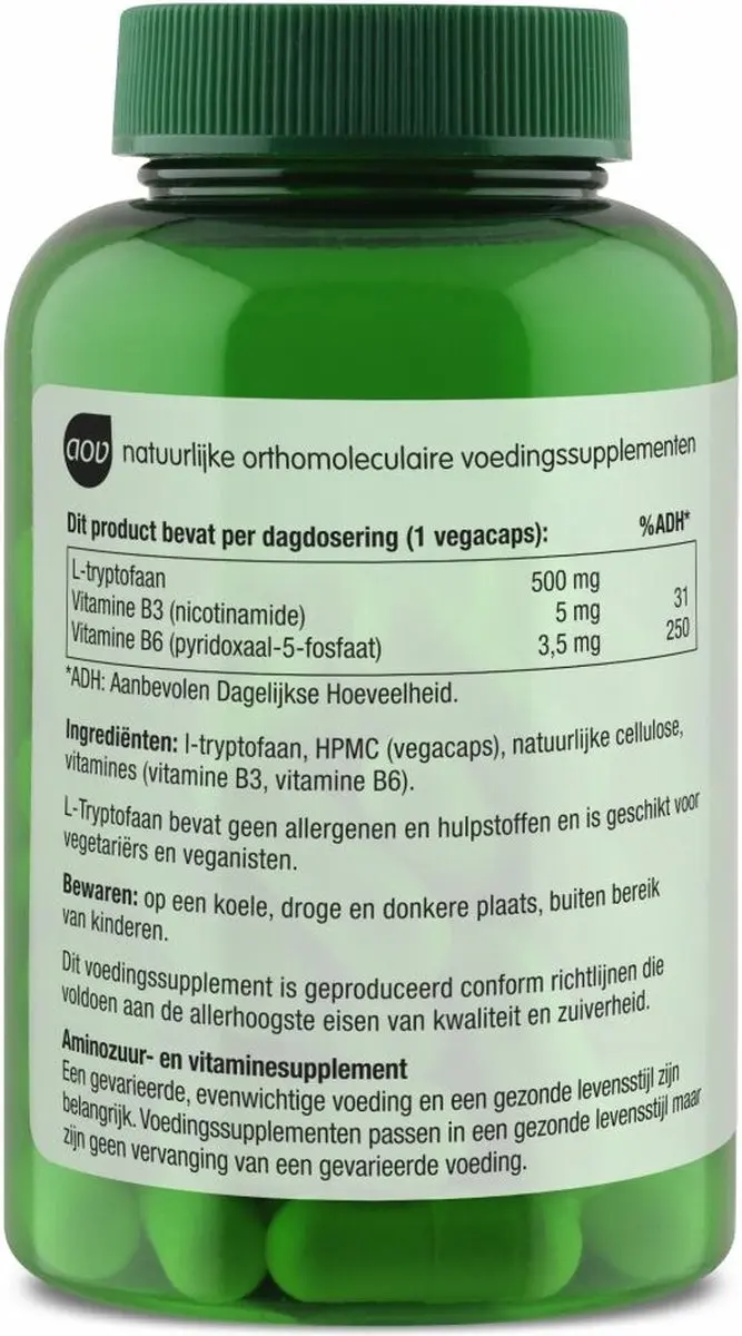 AOV L-Tryptofaan 60 Vegacaps - 500mg