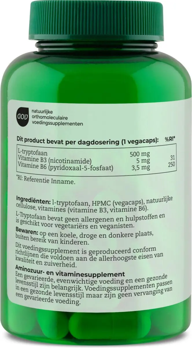 AOV L-Tryptofaan 60 Vegacaps - 500mg
