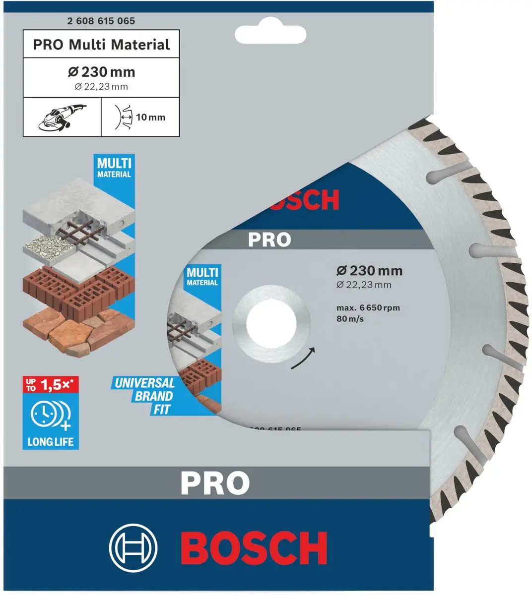 Bosch Professional Multi Material Diamant Doorslijpschijf 230mm - 5 Stuks