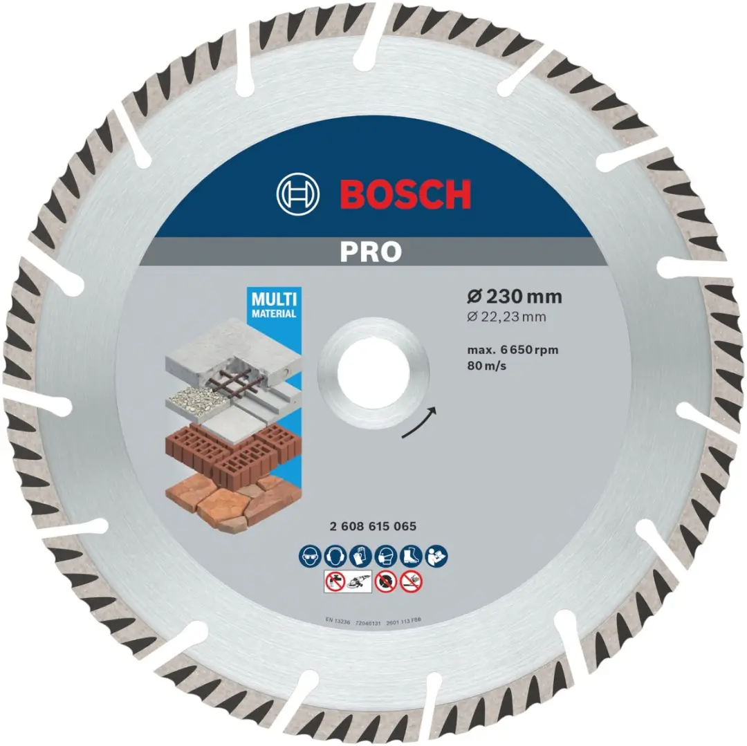 Bosch Professional Multi Material Diamant Doorslijpschijf 230mm - 5 Stuks