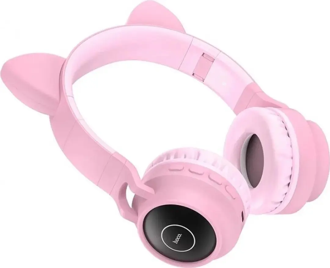 Hoco W27 Draadloze Kinderkoptelefoon Kattenoren - Roze - afbeelding 3 van 5