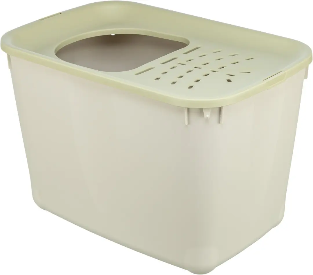 Trixie Kattenbak Hop-In Grijs/Groen 38x58x39cm
