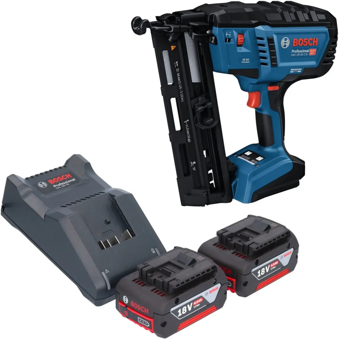 Bosch GNH 18V-64-2 M Professional accu-houtspijkermachine 18 V 1,6 x 32