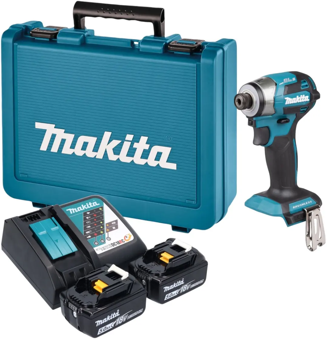 Makita DTD 173 RTE accu-slagmoersleutel 18 V 180 Nm 1/4" borstelloos + 2x accu 5