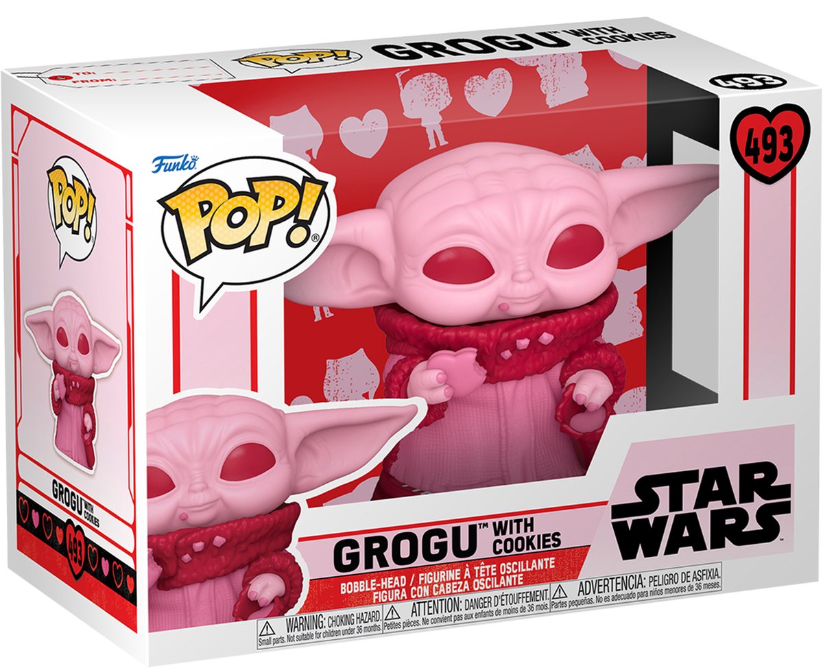 Funko Star Wars - Valentines POP! Star Wars Grogu 9 cm Verzamelfiguur - Multicolours