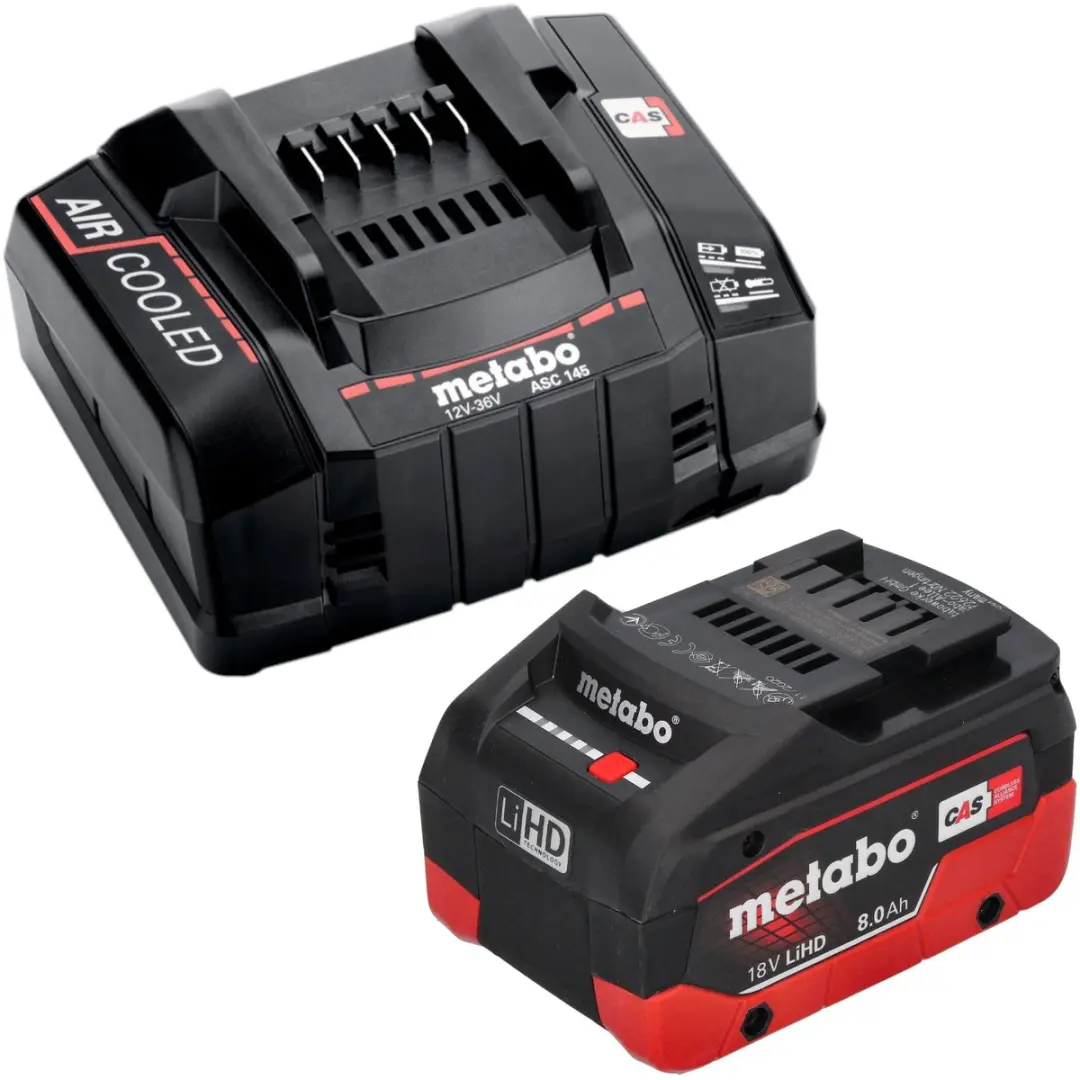 Metabo W 18 7-125 Accu-haakse slijper 125mm - 18V - 8,0Ah
