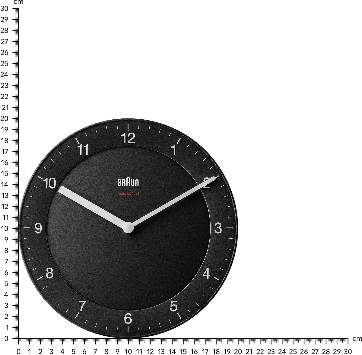 Braun BC06B-DCF Wandklok - Analoog Radiogestuurd Zwart