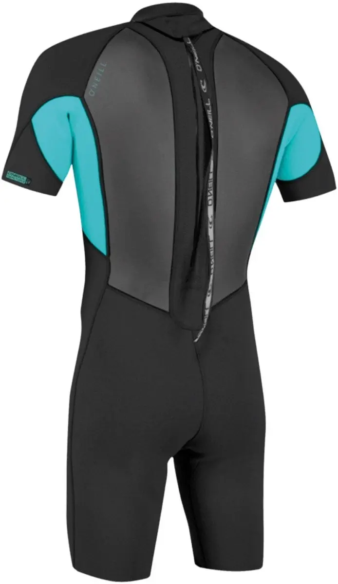 O'Neill Reactor II 2mm Back Zip Wetsuit Junior - Zwart/Lichtblauw