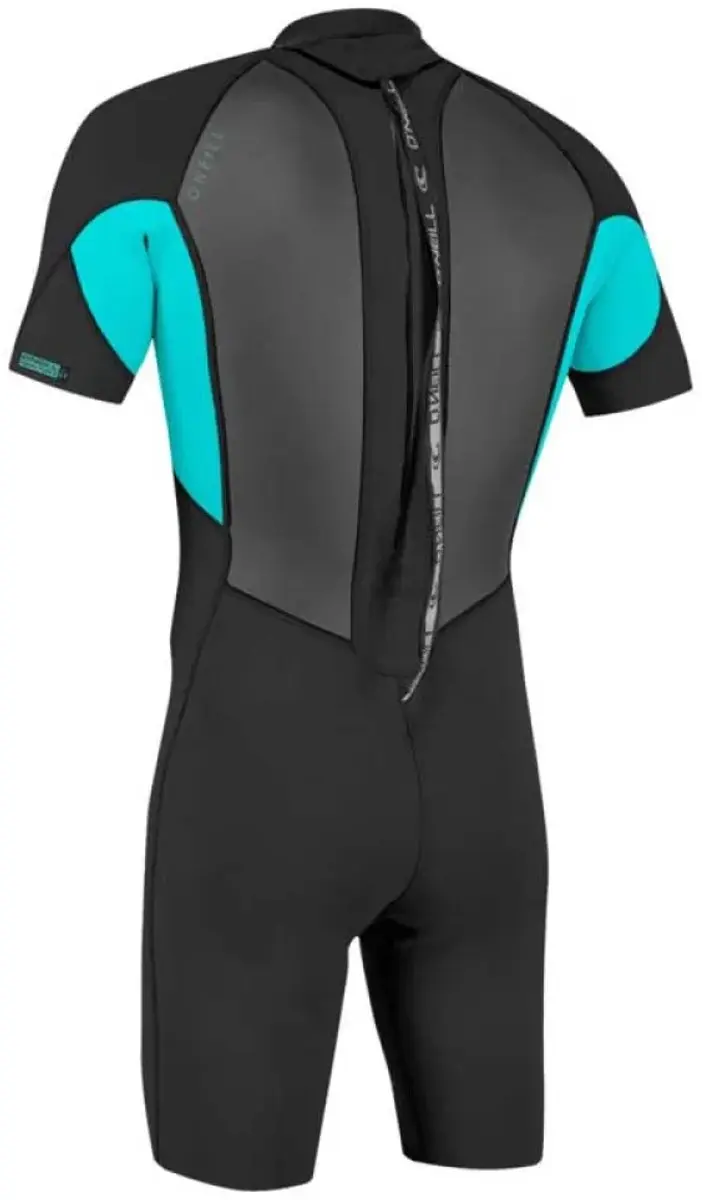 O'Neill Reactor II 2mm Back Zip Wetsuit Junior - Zwart/Lichtblauw