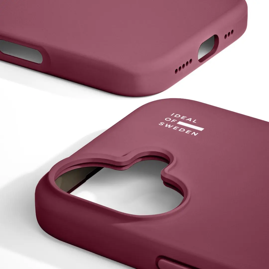 iDeal of Sweden iPhone 17 Silicone Hoesje - Fine Wine - MagSafe