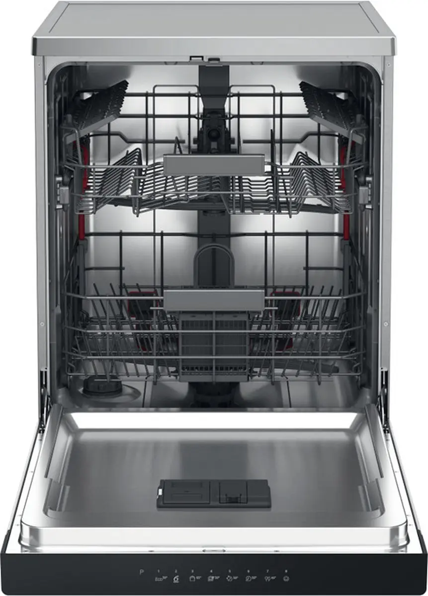 Whirlpool W3F D634 X Vrijstaand Vaatwasser 14 Couverts - Roestvrijstaal