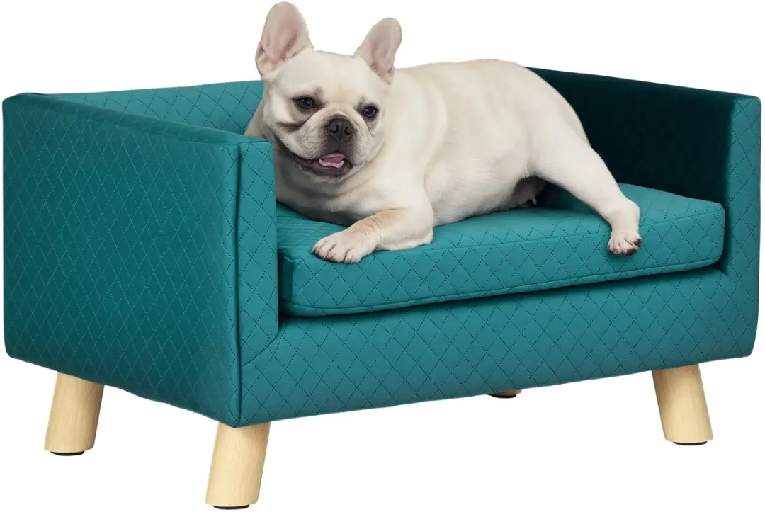 Pawhut Hondenbank Blauw