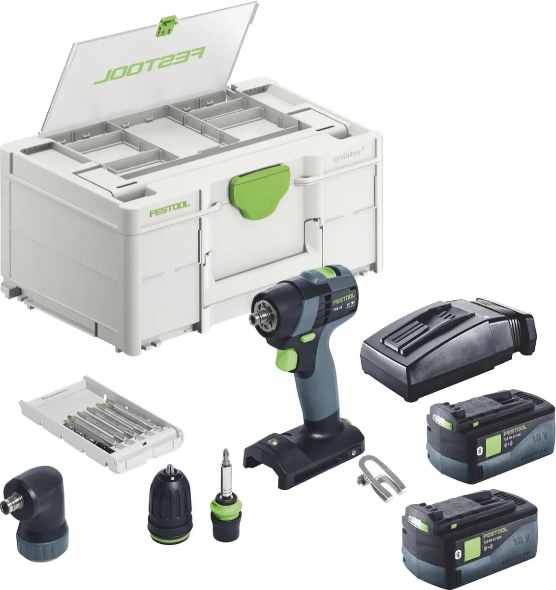 Festool TXS 18 Basisset - 40Nm borstelloos - 2x 5,0Ah accu - afbeelding 5 van 6