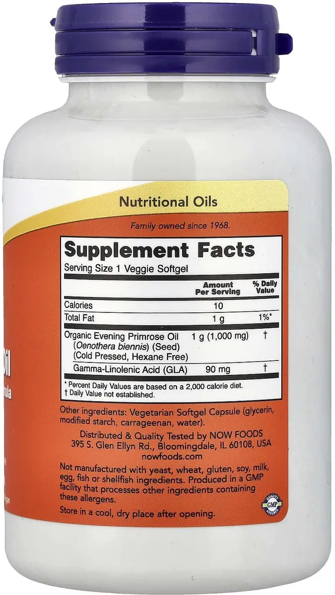 Now Foods Teunisbloemolie 1000mg 90 Softgels