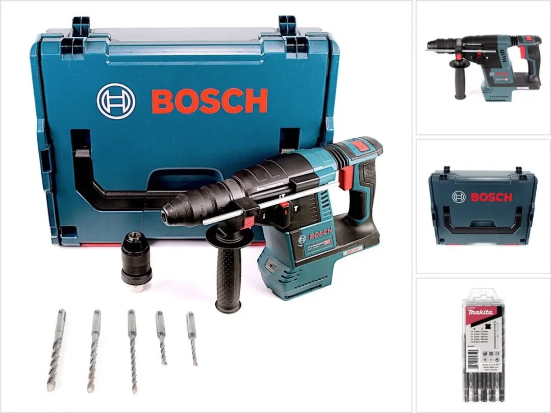 Bosch GBH 18V-26 F accu-boorhamer 18V 2,6J SDS-Plus in L-Boxx met 5-delige SDS-V