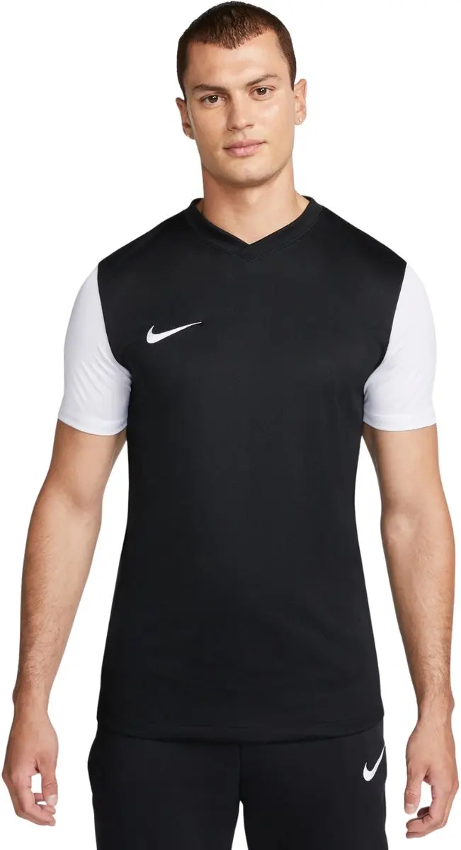 Nike Tiempo Premier II SS Sportshirt M - Zwart/Wit - afbeelding 3 van 3