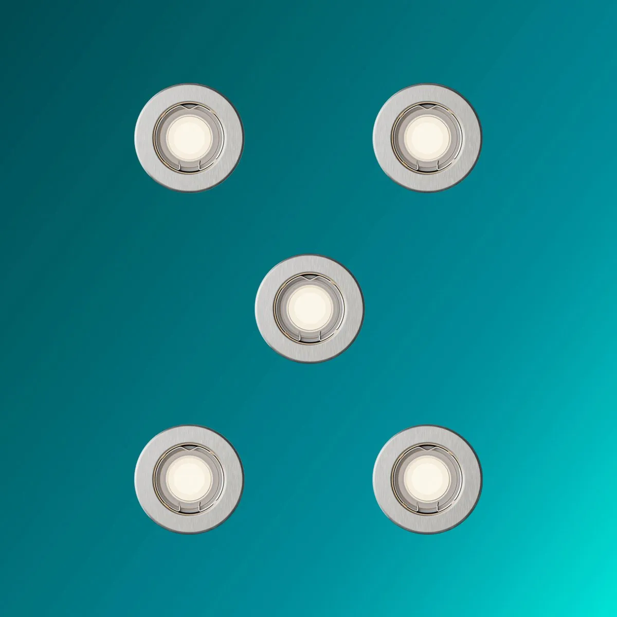 Philips Hue Peridot Inbouwspots 5 Stuks - Nikkel - GU10 Warmwit