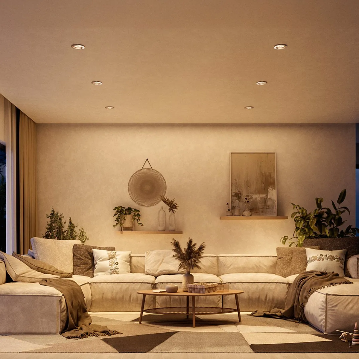 Philips Hue Peridot Inbouwspots 5 Stuks - Nikkel - GU10 Warmwit