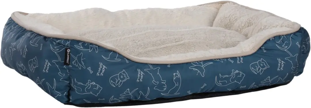 Flamingo Mand Lilly Rechthoekig Blauw 60x50x14cm