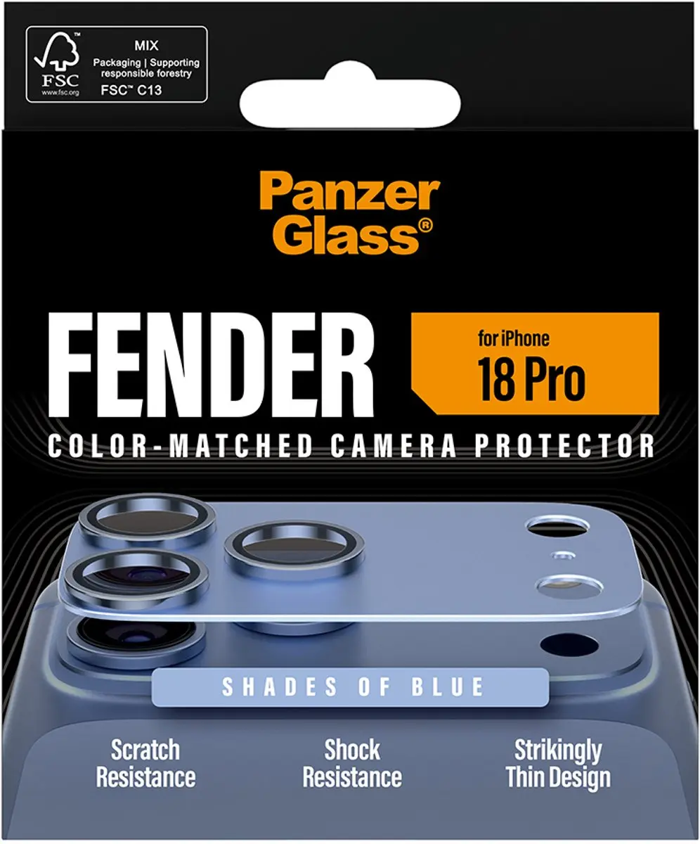 PanzerGlass Fender Camera Lens Protector iPhone 11/12/2026 Pro - PG06879 - Doorzichtig