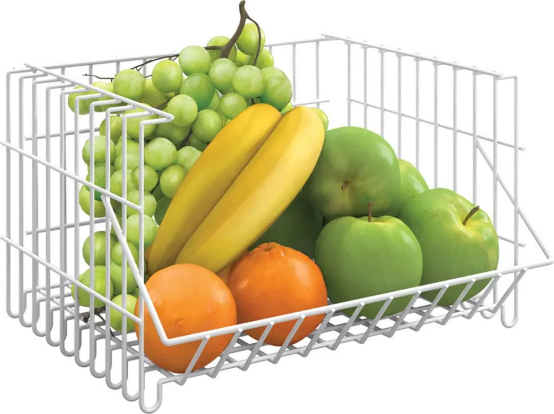 Metaltex Stapelbare Fruitmand Wit 34x27x20cm