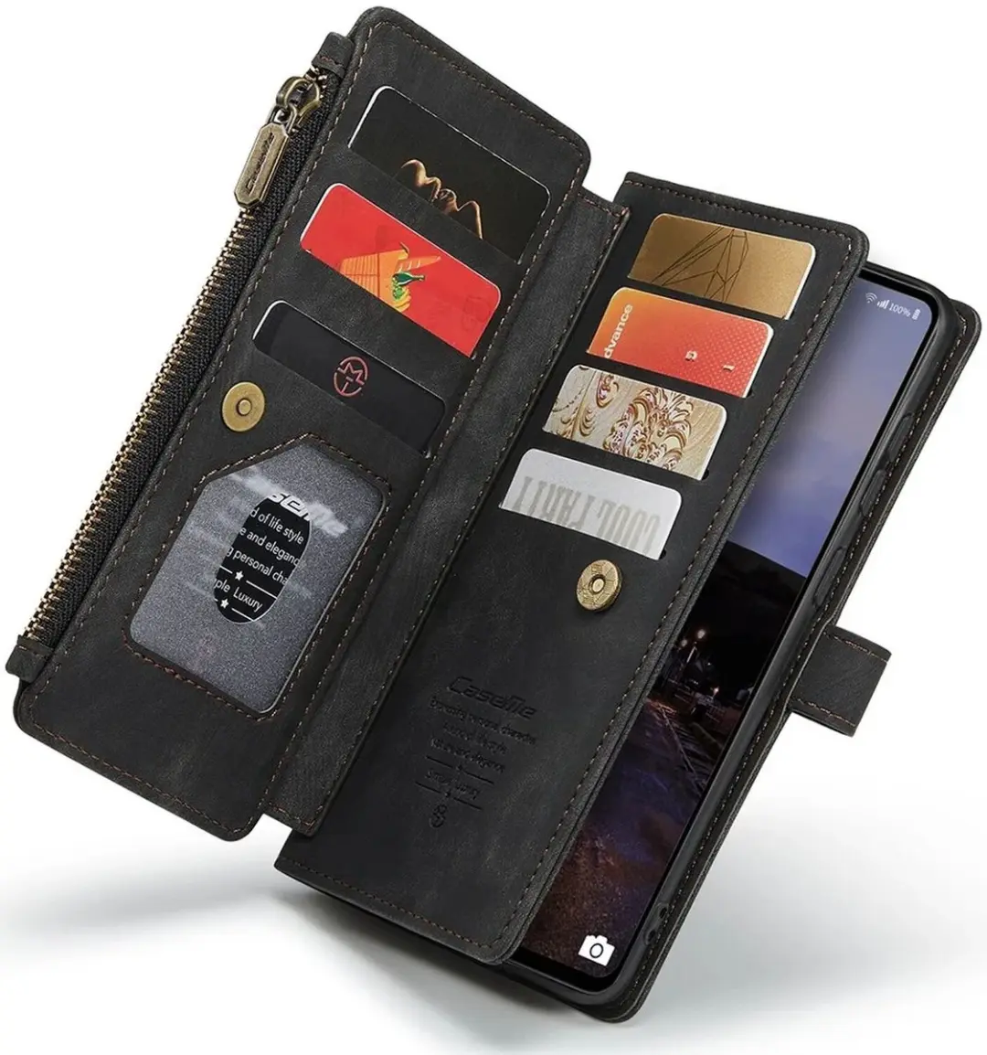 Caseme C30 Hoesje Samsung Galaxy A33 - Zwart - afbeelding 6 van 6
