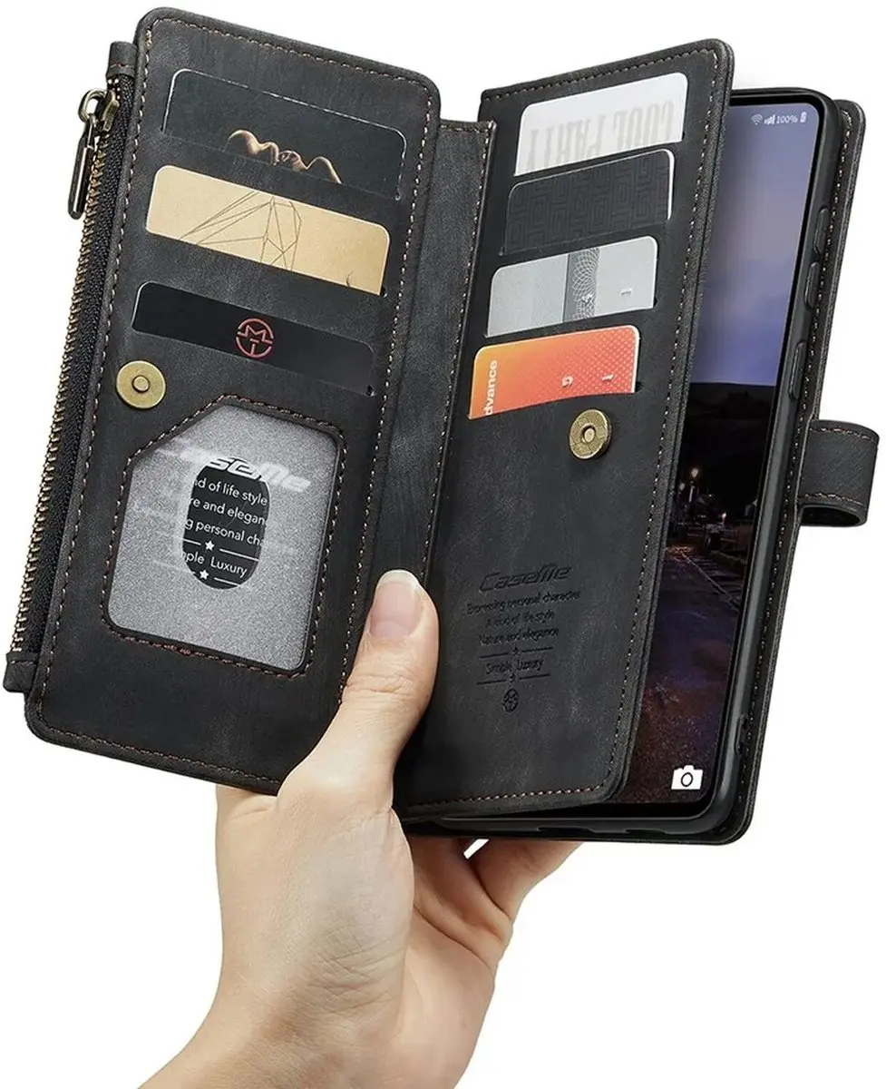 Caseme C30 Hoesje Samsung Galaxy A33 - Zwart