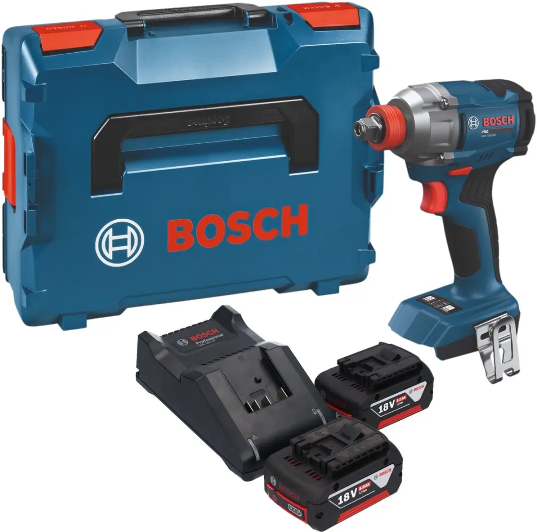 Bosch GDX 18V-285 Professional accu-slagschroevendraaier 18 V 285 Nm + 2x accu 5