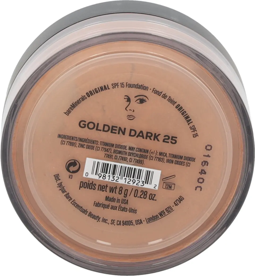 Bareminerals Original Foundation 25 Golden Dark 8g - afbeelding 6 van 6
