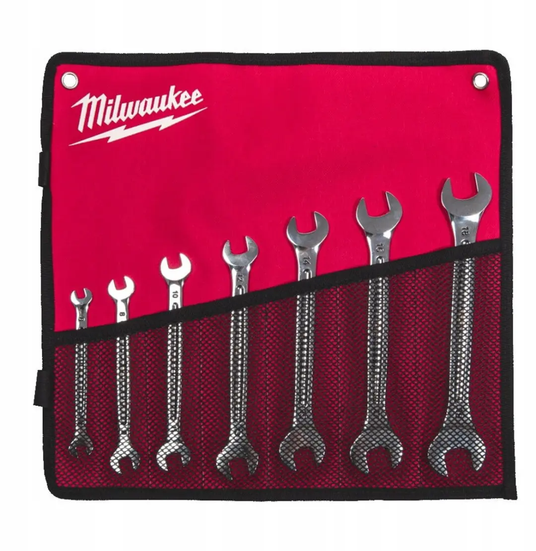 Milwaukee Dubbelzijdige Platte Sleutelset 7 Delig