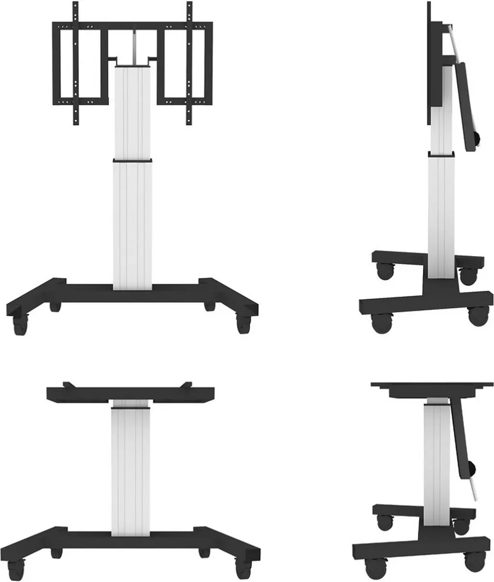 Neomounts PLASMA-M2500TSILVER TV Trolley - Gemotoriseerd - 42-100" - Zilver - afbeelding 4 van 6