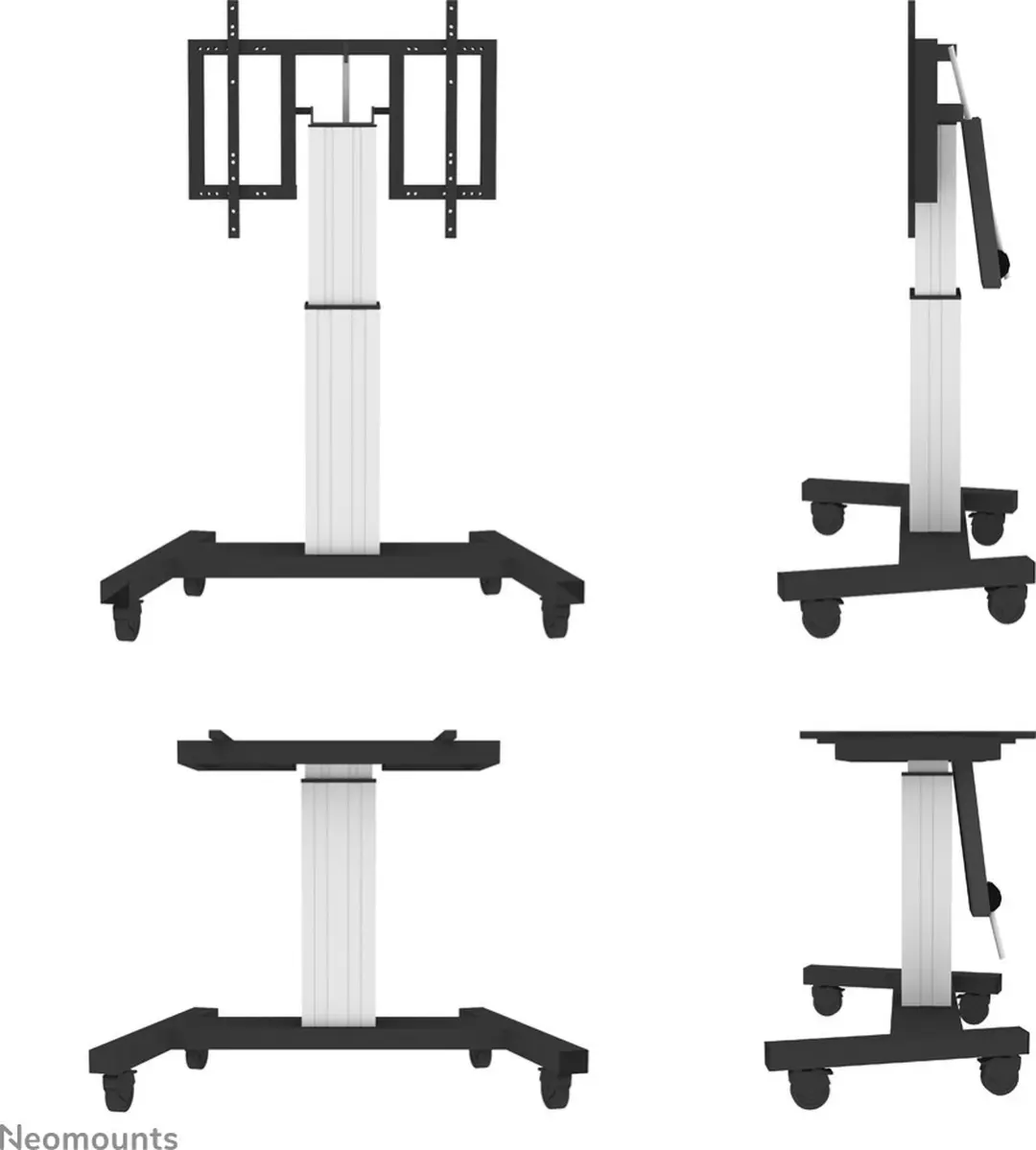 Neomounts PLASMA-M2500TSILVER TV Trolley - Gemotoriseerd - 42-100" - Zilver - afbeelding 3 van 6