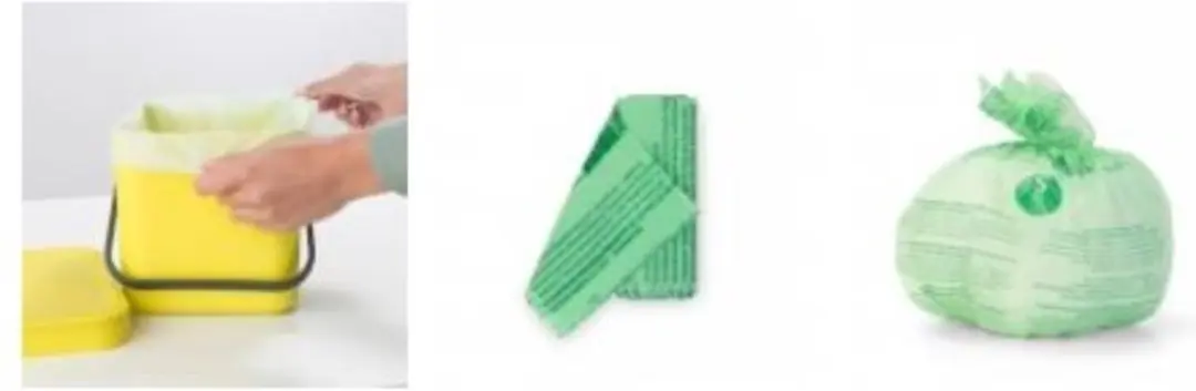 Brabantia PerfectFit Composteerbare Vuilniszakken 6L - 10 Stuks - Groen