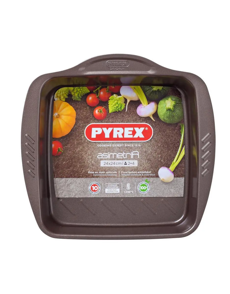 PYREX Asimetria Ovenschaal Vierkant 3L - Bruin