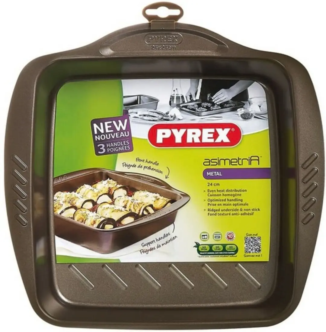 PYREX Asimetria Ovenschaal Vierkant 3L - Bruin - afbeelding 6 van 6