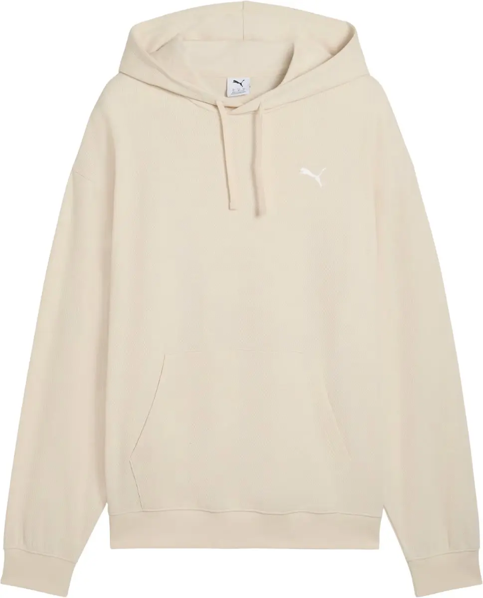 PUMA ESS Elevated Relaxed Hoodie Heren - S - Beige
