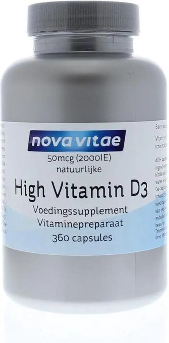 Nova Vitae Vitamine D3 2000IU 360 Capsules