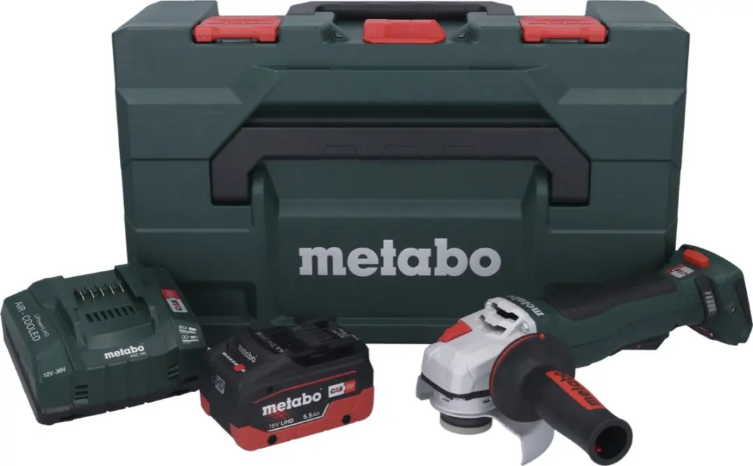 Metabo WPB 18 LT BL 11-125 Accu Haakse Slijper - 18V 125mm Borstelloos