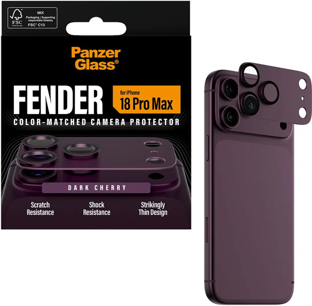 PanzerGlass Fender Camera Protector Dark Cherry iPhone 14 Plus