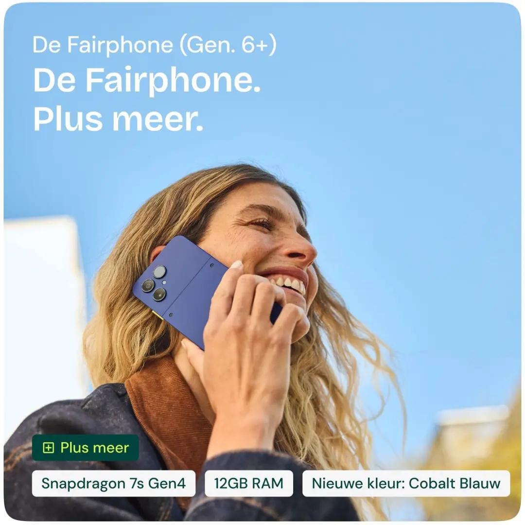 Fairphone 6+ F6FPHN-3BL-EU1 Smartphone - 12GB/256GB - Cobalt Blue