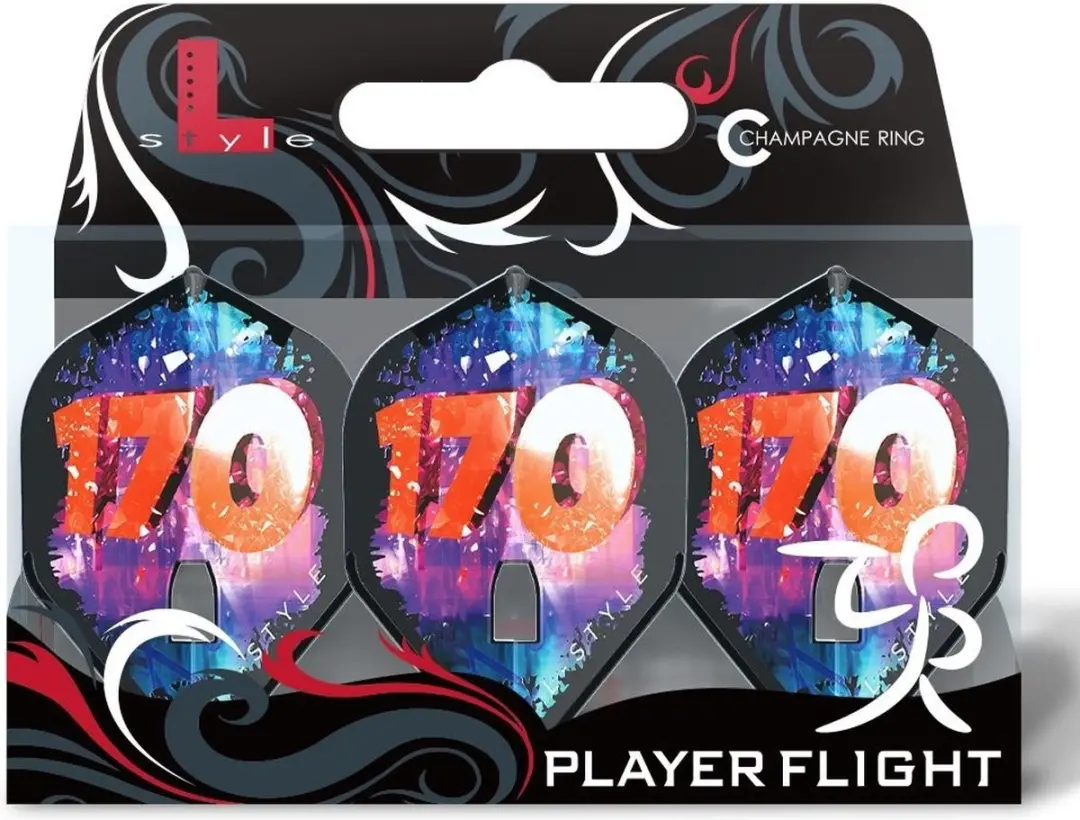 L-Style Champagne Flight Fallon Sherrock V4 L1PFS4BK - Zwart