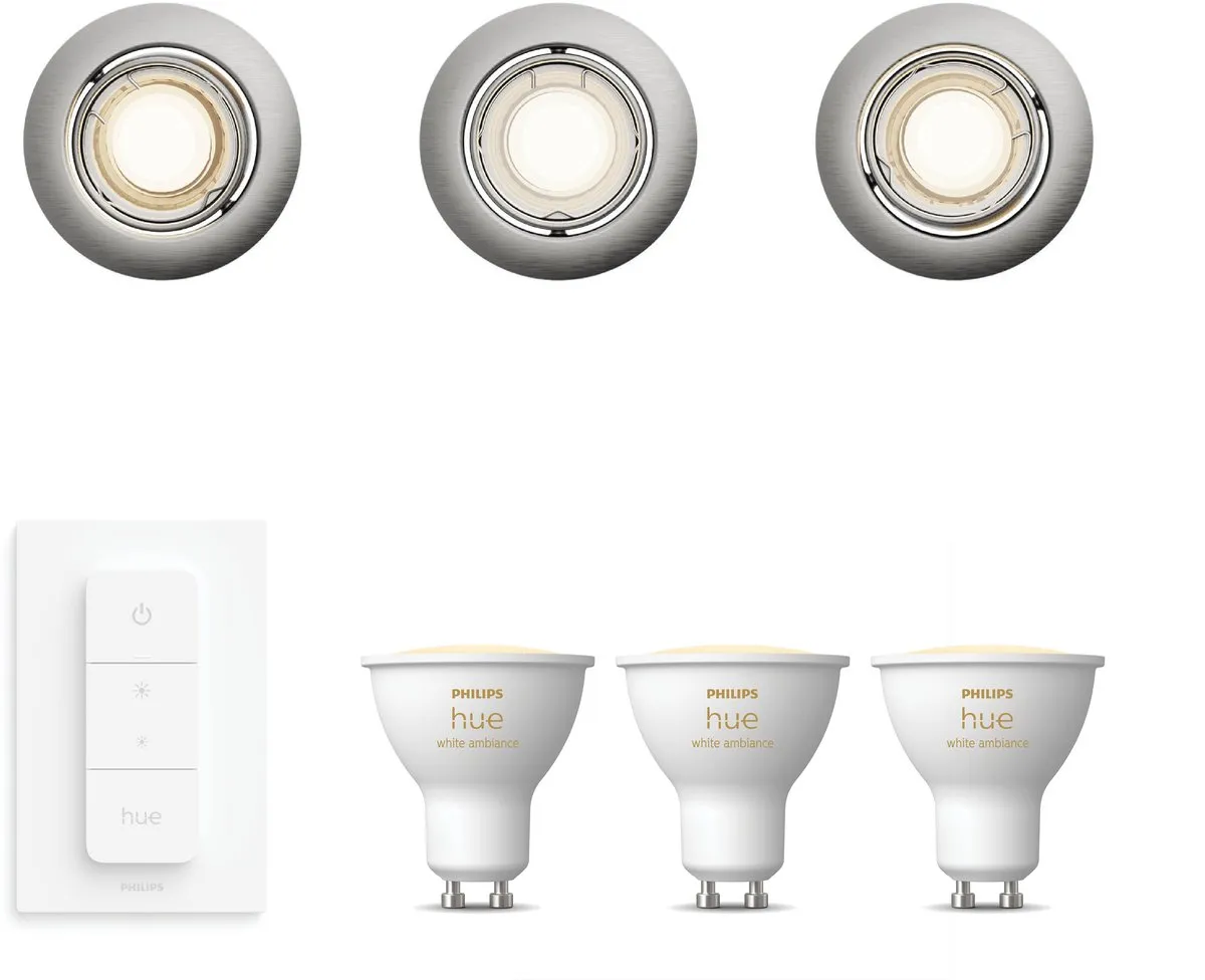 Philips Hue Peridot Inbouwspots 3 Stuks