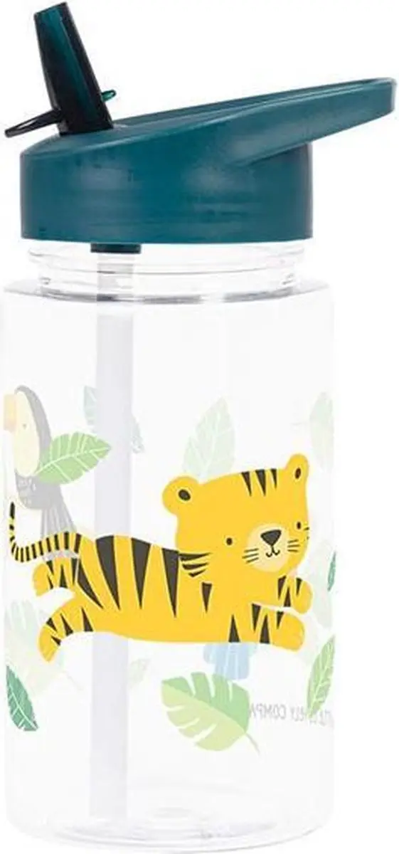 A Little Lovely Company Jungle Tijger Drinkfles 450ml