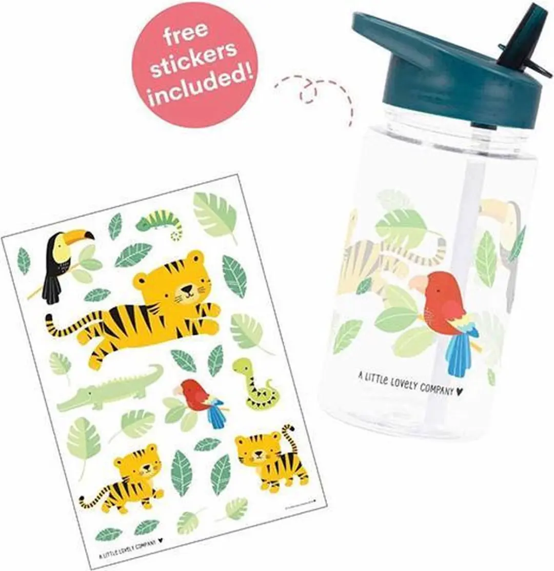 A Little Lovely Company Jungle Tijger Drinkfles 450ml