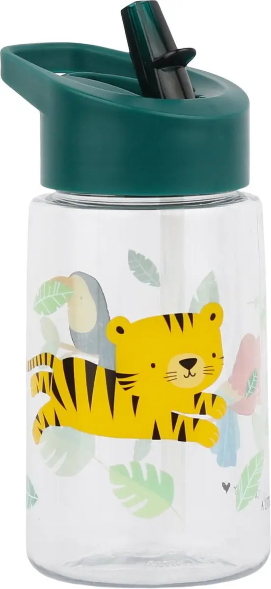 A Little Lovely Company Jungle Tijger Drinkfles 450ml